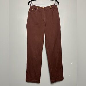 St. John Sport by Marie Gray Brown Straight Leg Jeans Women’s Size 4